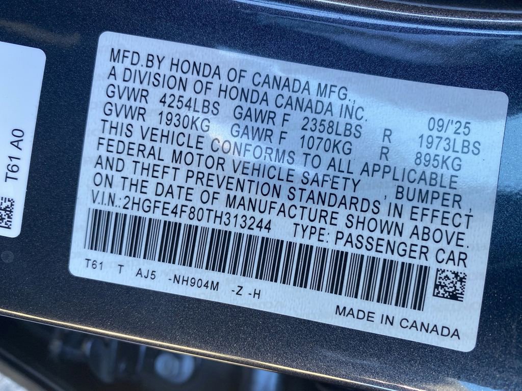 New 2026 Honda Civic Sport Touring image 37