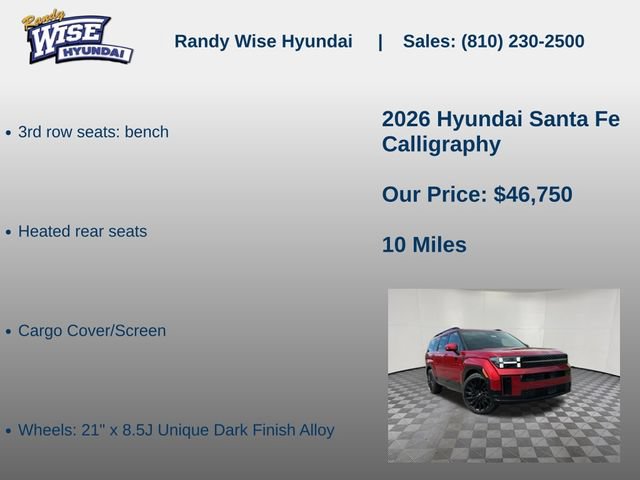 New 2026 Hyundai Santa Fe Calligraphy AWD/4WD image 20