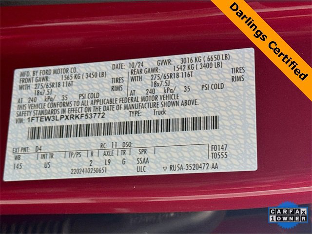 Used 2024 Ford F150 XLT w/ Equipment Group 302A MID image 31