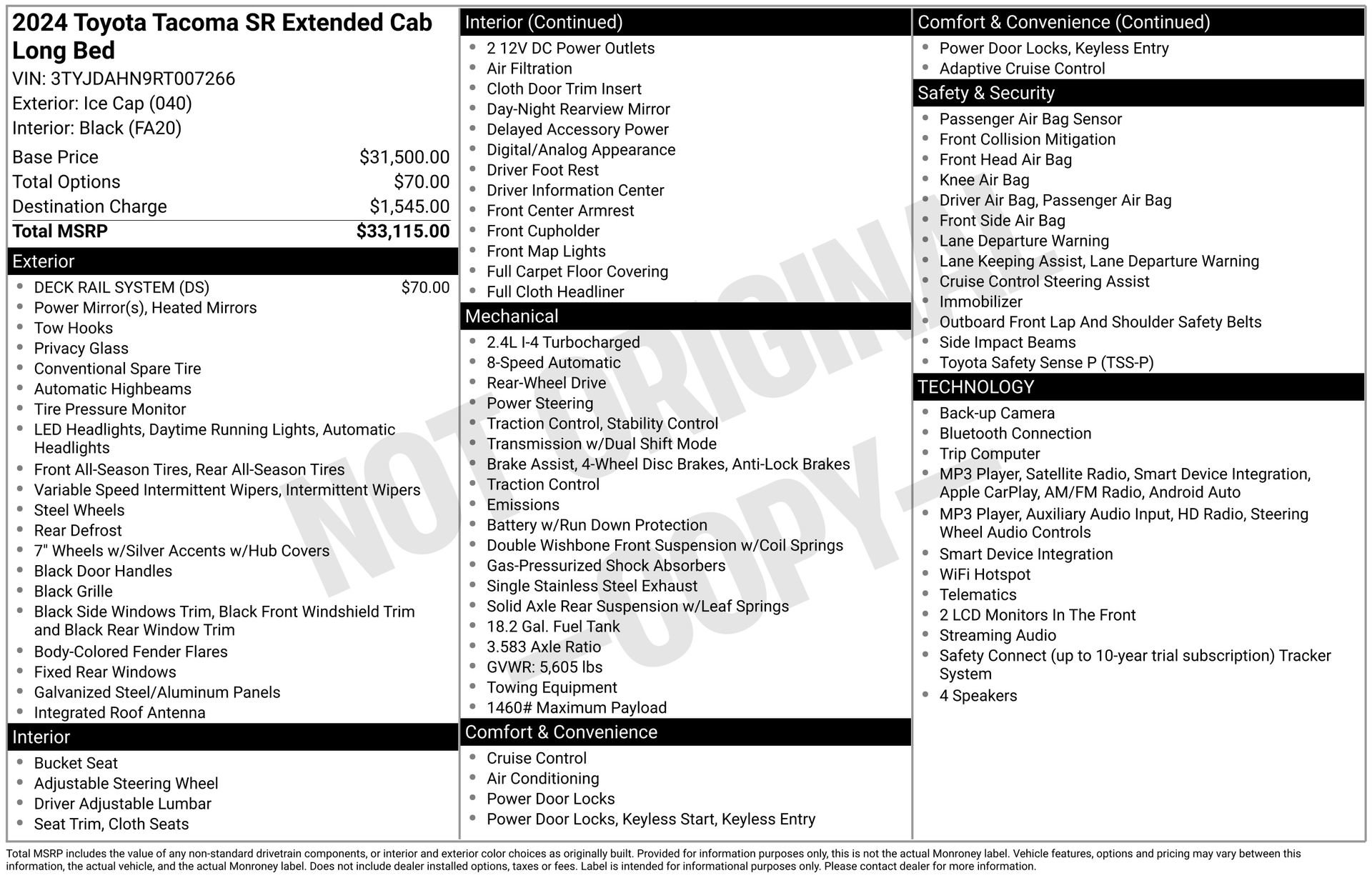 Used 2024 Toyota Tacoma SR RWD image 33