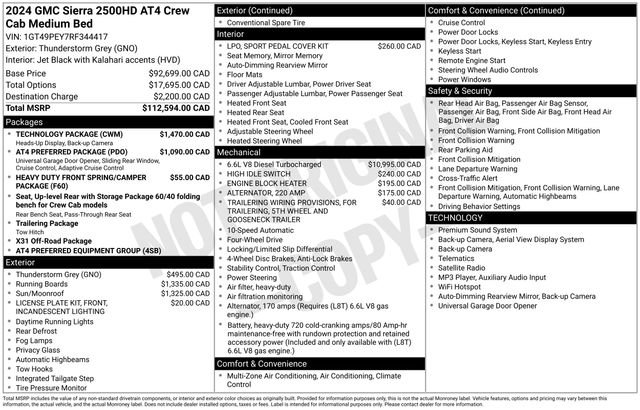 Used 2024 GMC Sierra 2500 AT4 w/ Technology Package AWD/4WD image 47