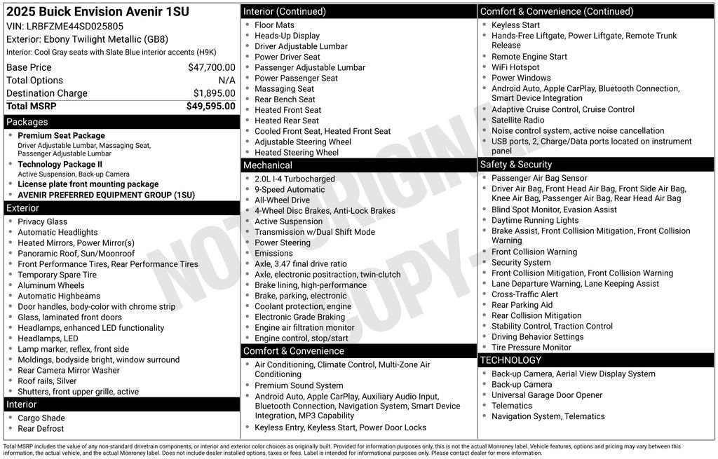 Certified 2025 Buick Envision Avenir image 5