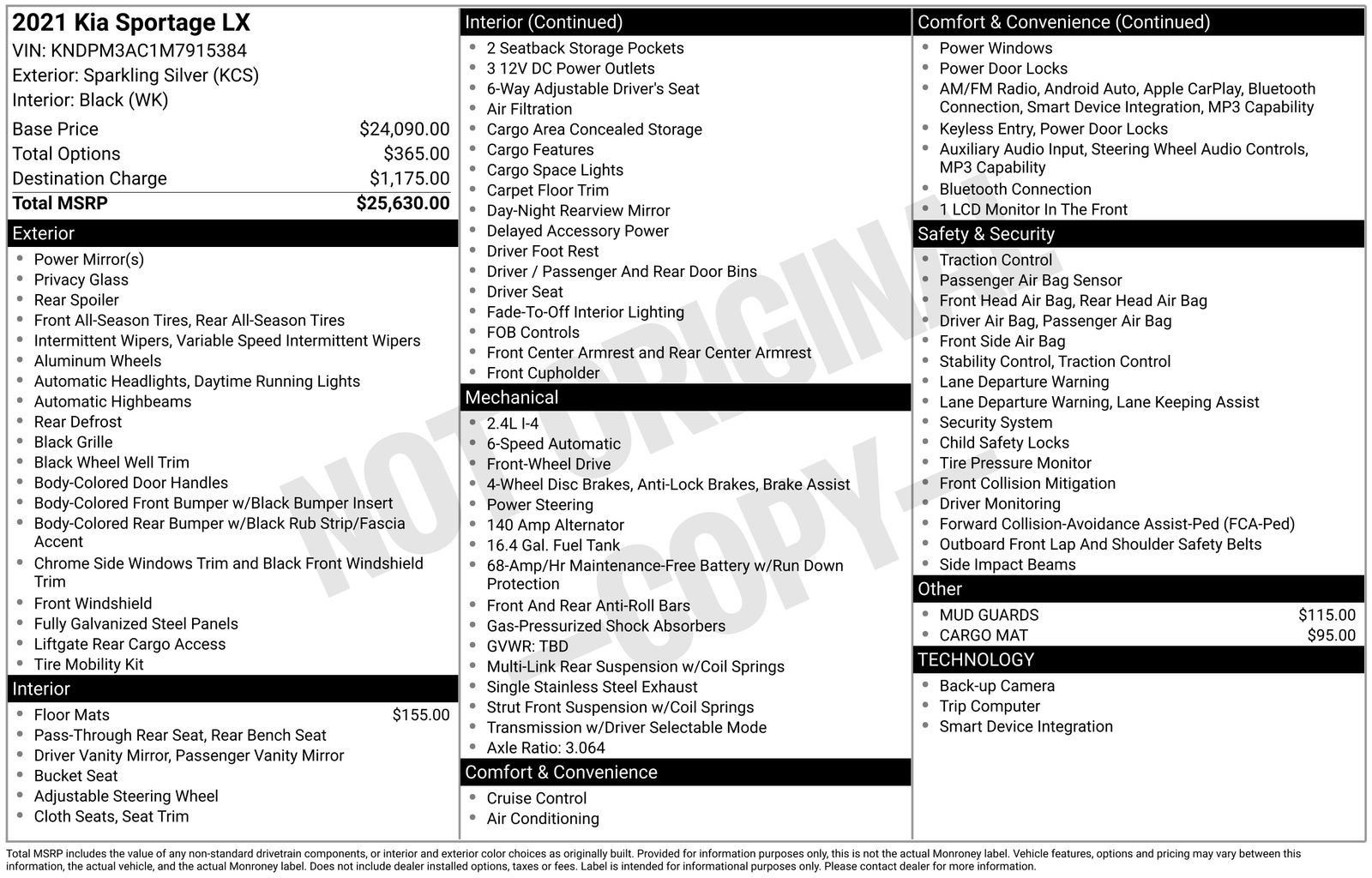 Used 2021 Kia Sportage LX image 24