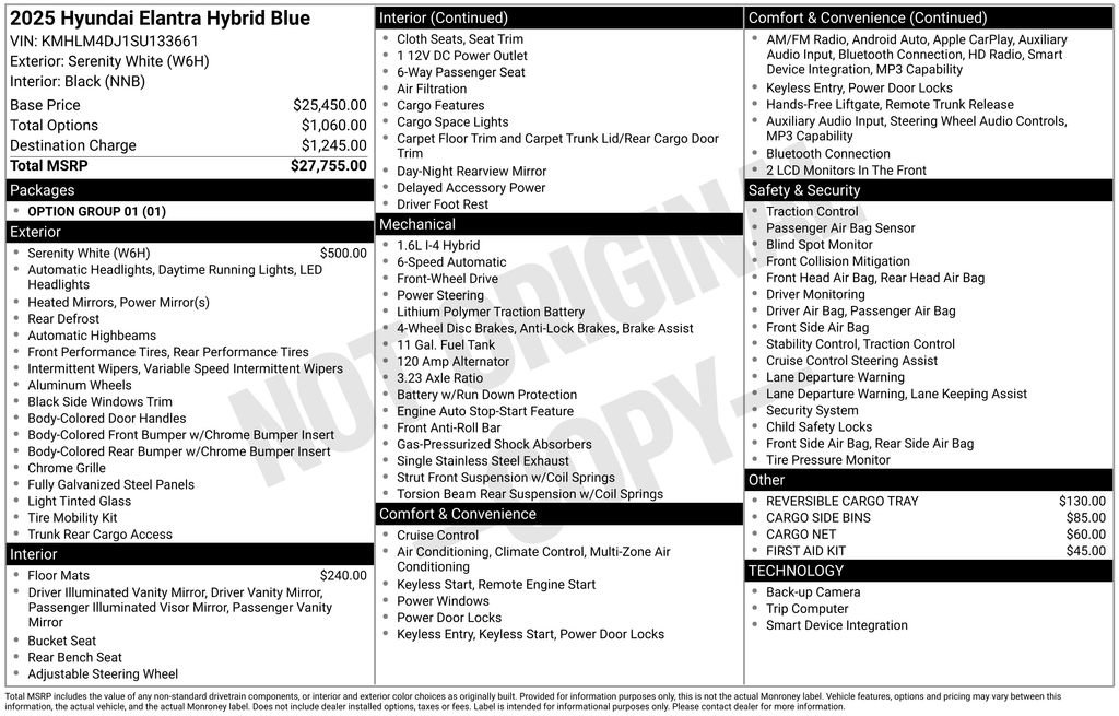 Certified 2025 Hyundai Elantra Blue FWD image 6
