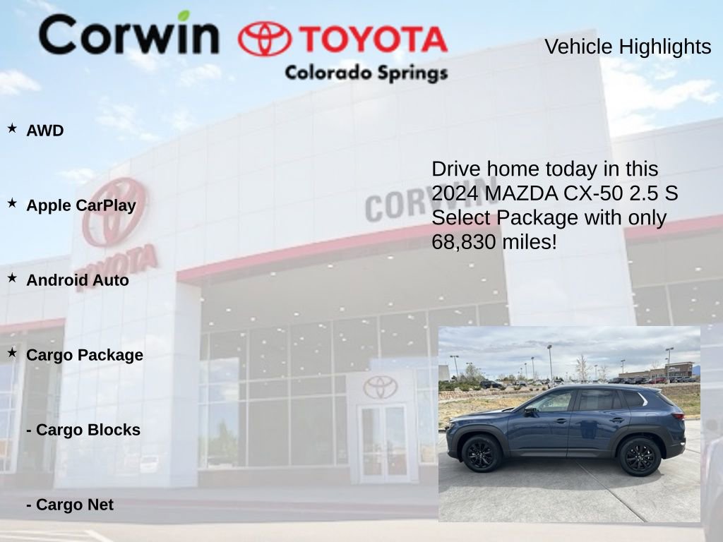 Used 2024 MAZDA CX-50 AWD 2.5 S w/ Cargo Package image 6
