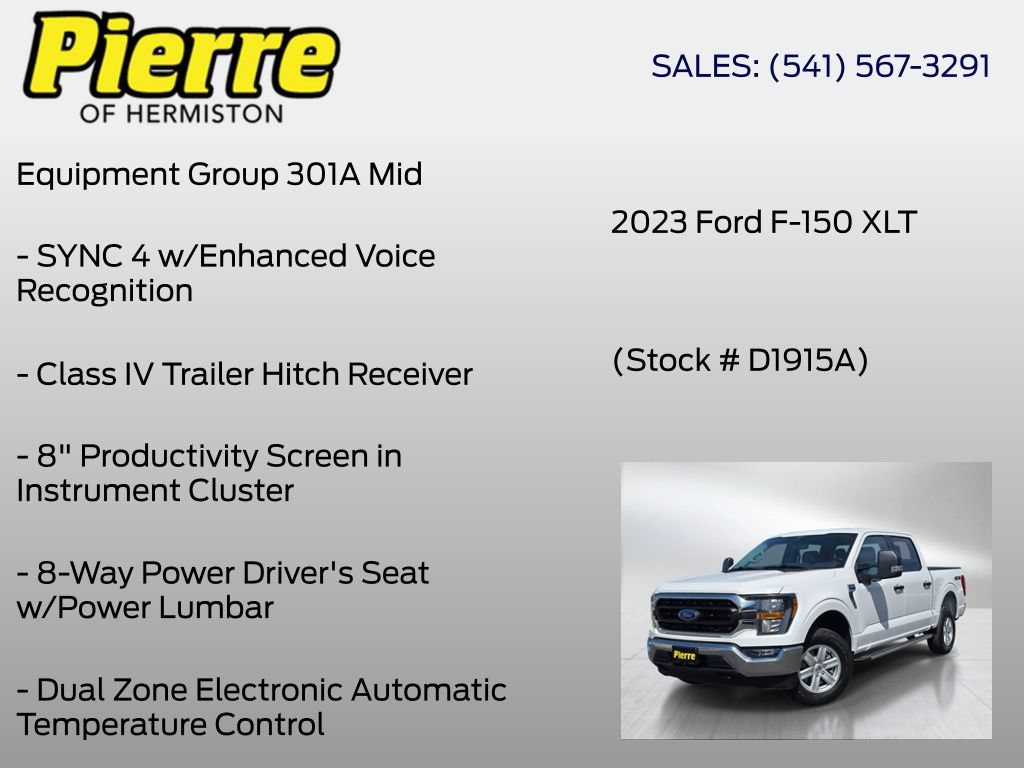 Certified 2023 Ford F150 XLT w/ Equipment Group 301A Mid AWD/4WD image 6