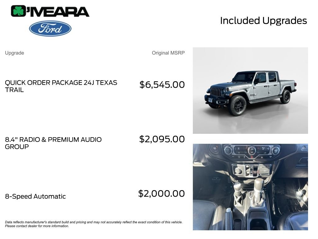 Used 2021 Jeep Gladiator Sport AWD/4WD image 4