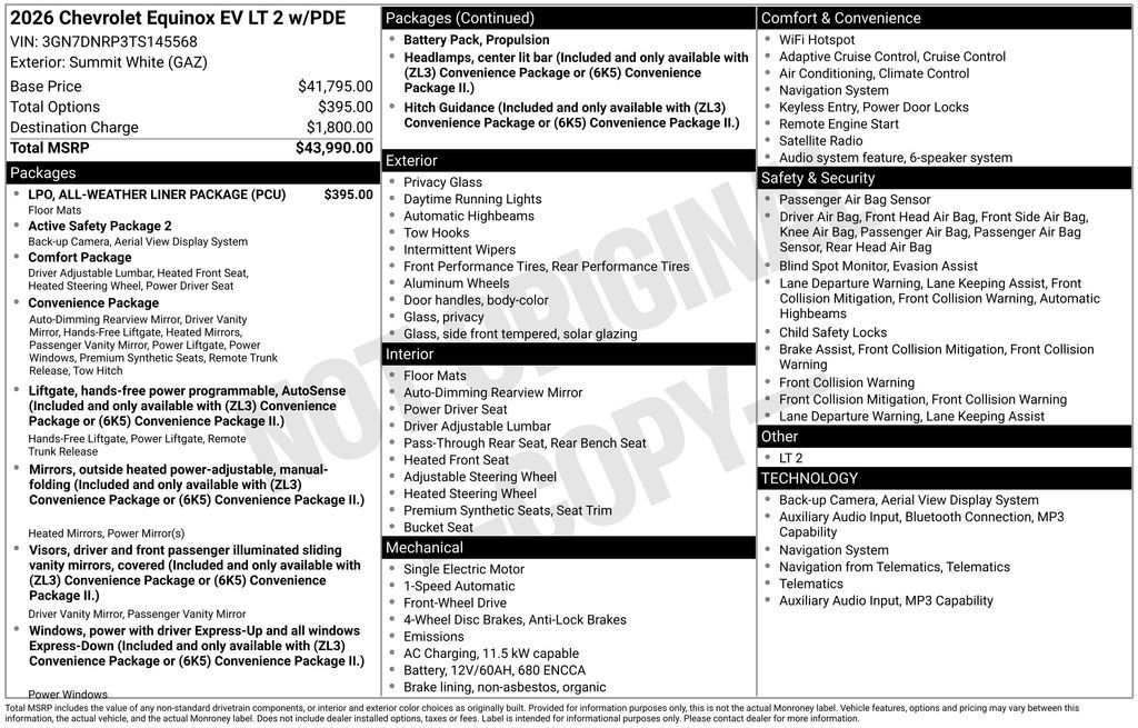New 2026 Chevrolet Equinox EV LT FWD image 4
