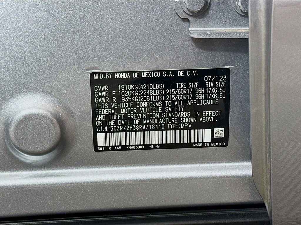 Certified 2024 Honda HR-V LX image 27