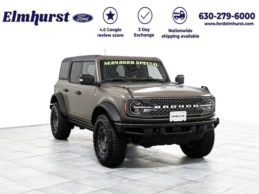 New 2025 Ford Bronco Badlands w/ Matte Film Protection Package AWD/4WD 360° Tour