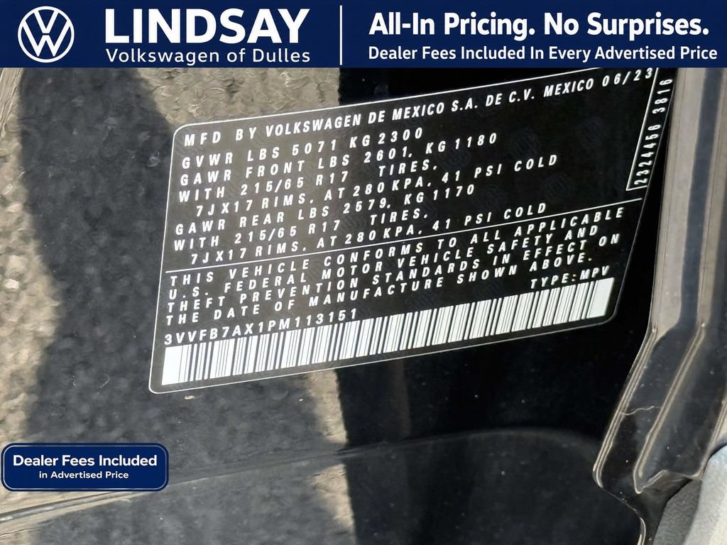 Used 2023 Volkswagen Tiguan S w/ Driver Assistance Package AWD/4WD image 27
