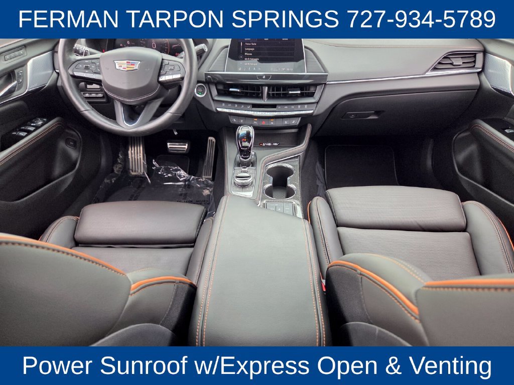 Certified 2025 Cadillac CT4 V w/ Navigation Package RWD image 16