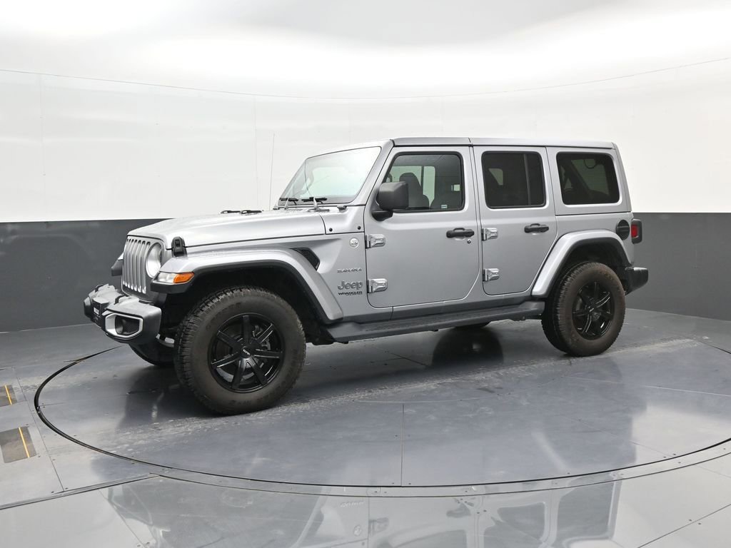 Used 2021 Jeep Wrangler Unlimited Sahara w/ Uconnect 4C Nav & Sound Group AWD/4WD image 4
