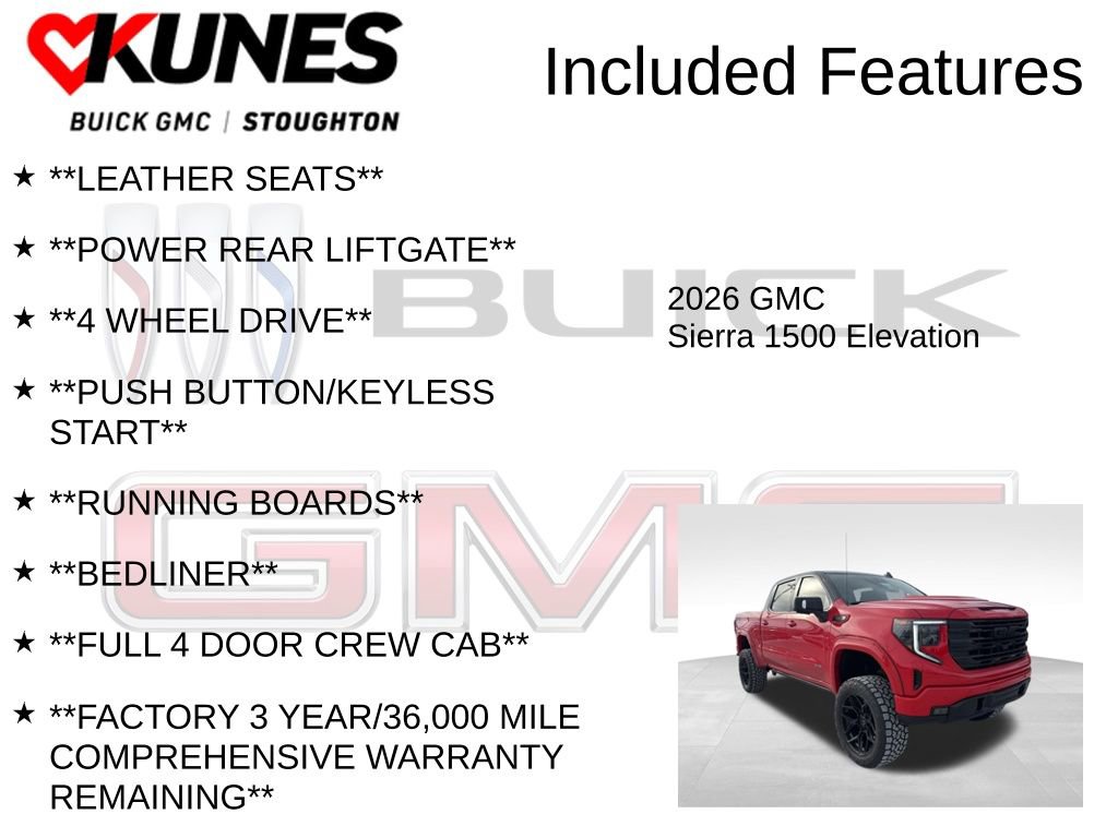 New 2026 GMC Sierra 1500 Elevation w/ Elevation Premium Package image 3