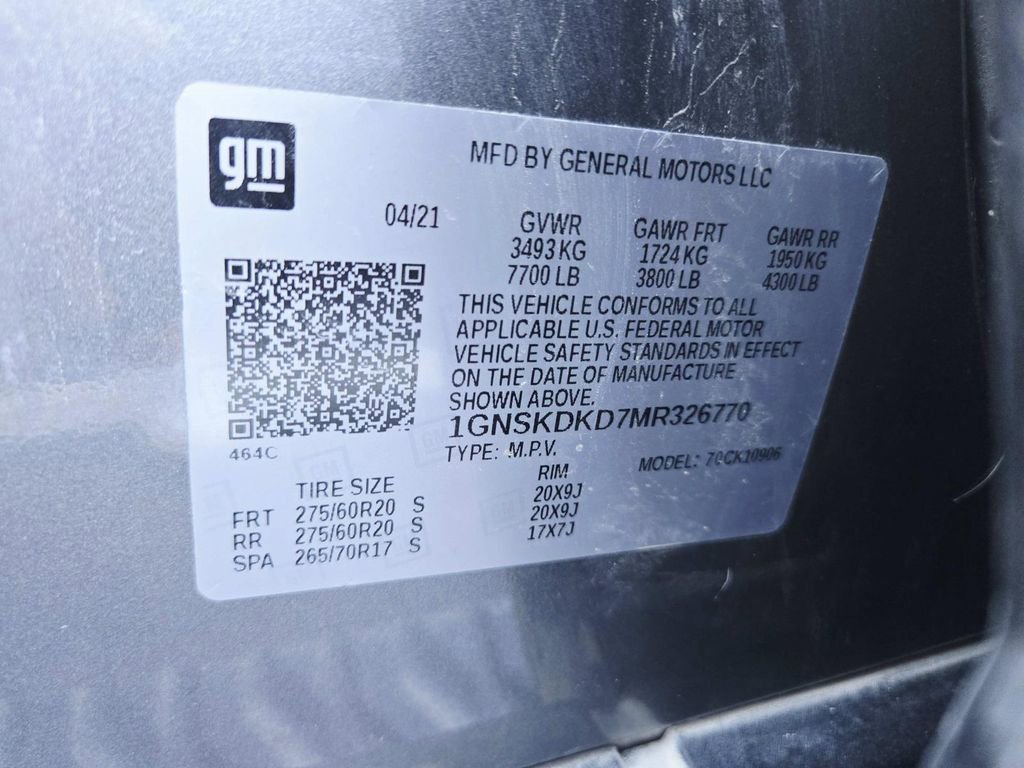 Used 2021 Chevrolet Suburban Z71 w/ Z71 Off-Road Package image 43