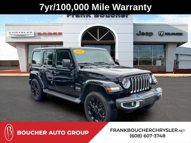 Certified 2022 Jeep Wrangler Unlimited Sahara w/ Cold Weather Group AWD/4WD image 1