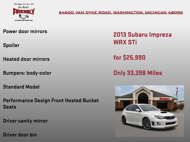Used 2013 Subaru Impreza WRX STI AWD/4WD image 25