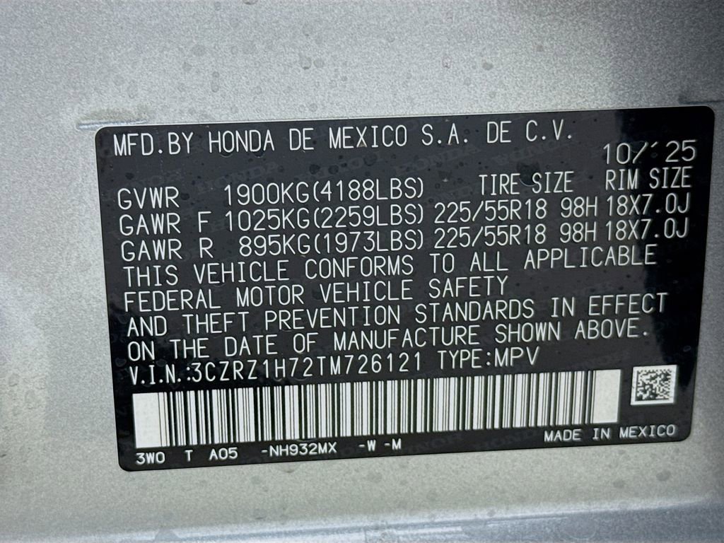 New 2026 Honda HR-V EX-L image 31