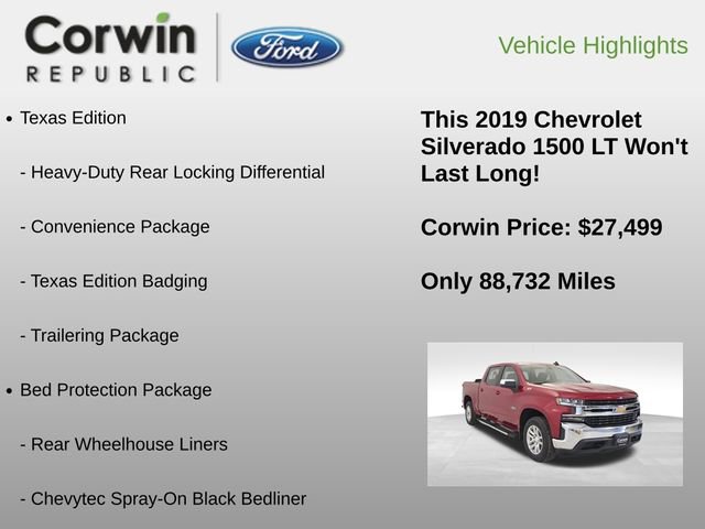 Used 2019 Chevrolet Silverado 1500 LT w/ Texas Edition image 18