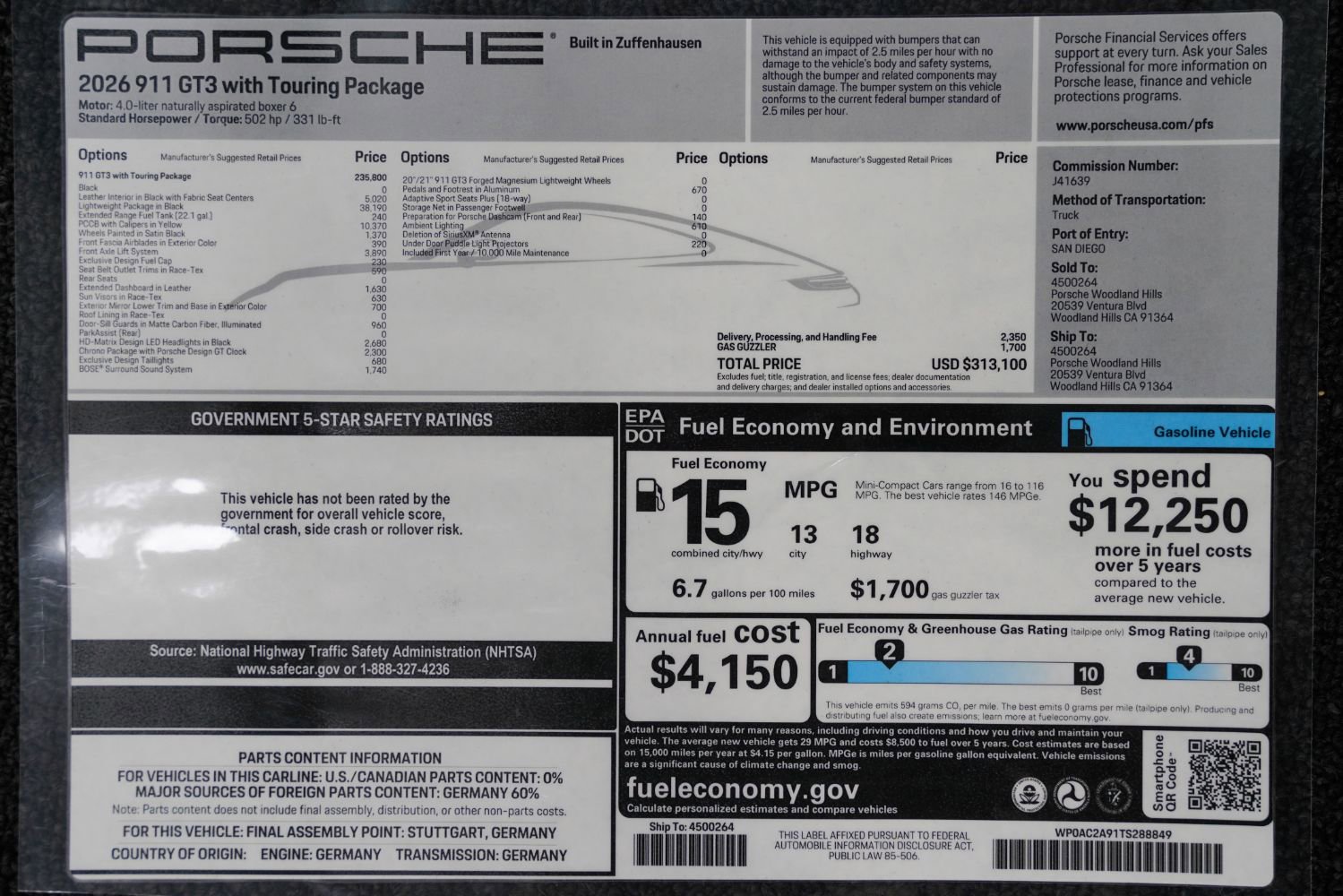 Used 2026 Porsche 911 GT3 image 4