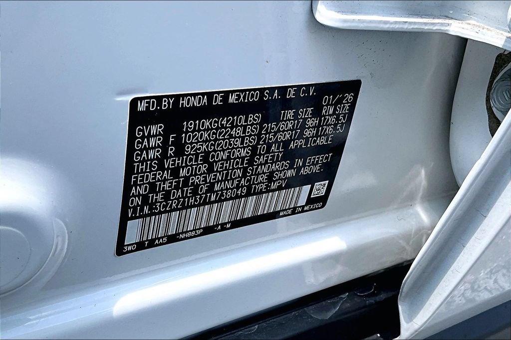 Certified 2026 Honda HR-V LX image 14