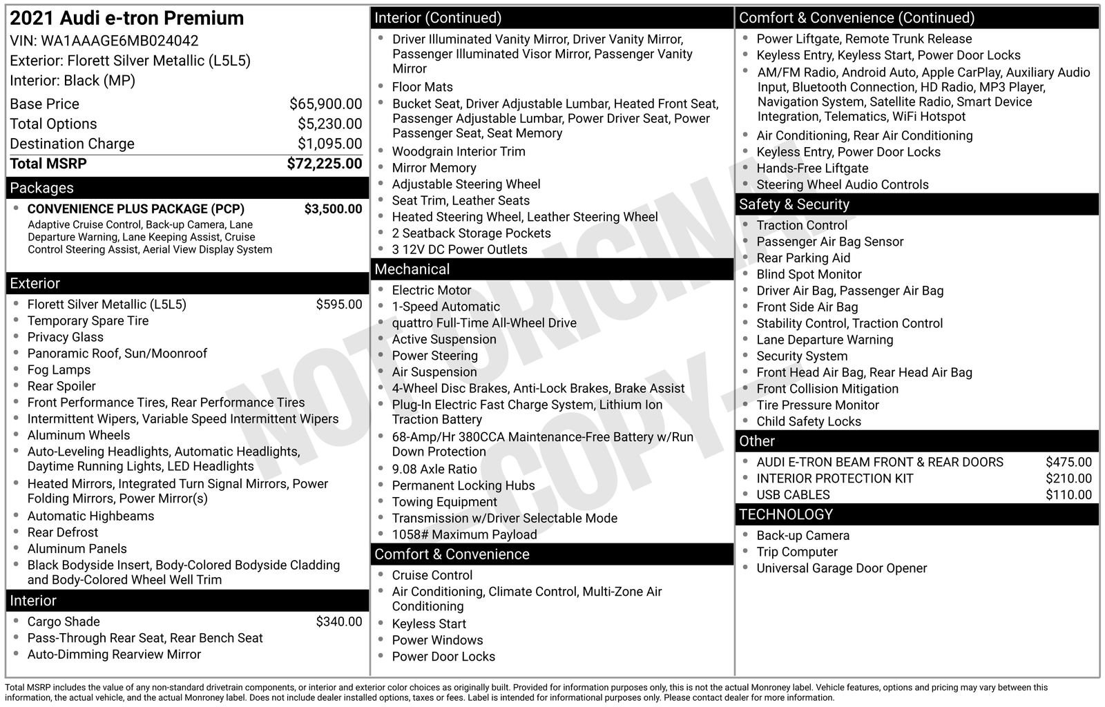 Used 2021 Audi e-tron Premium w/ Convenience Plus Package image 39