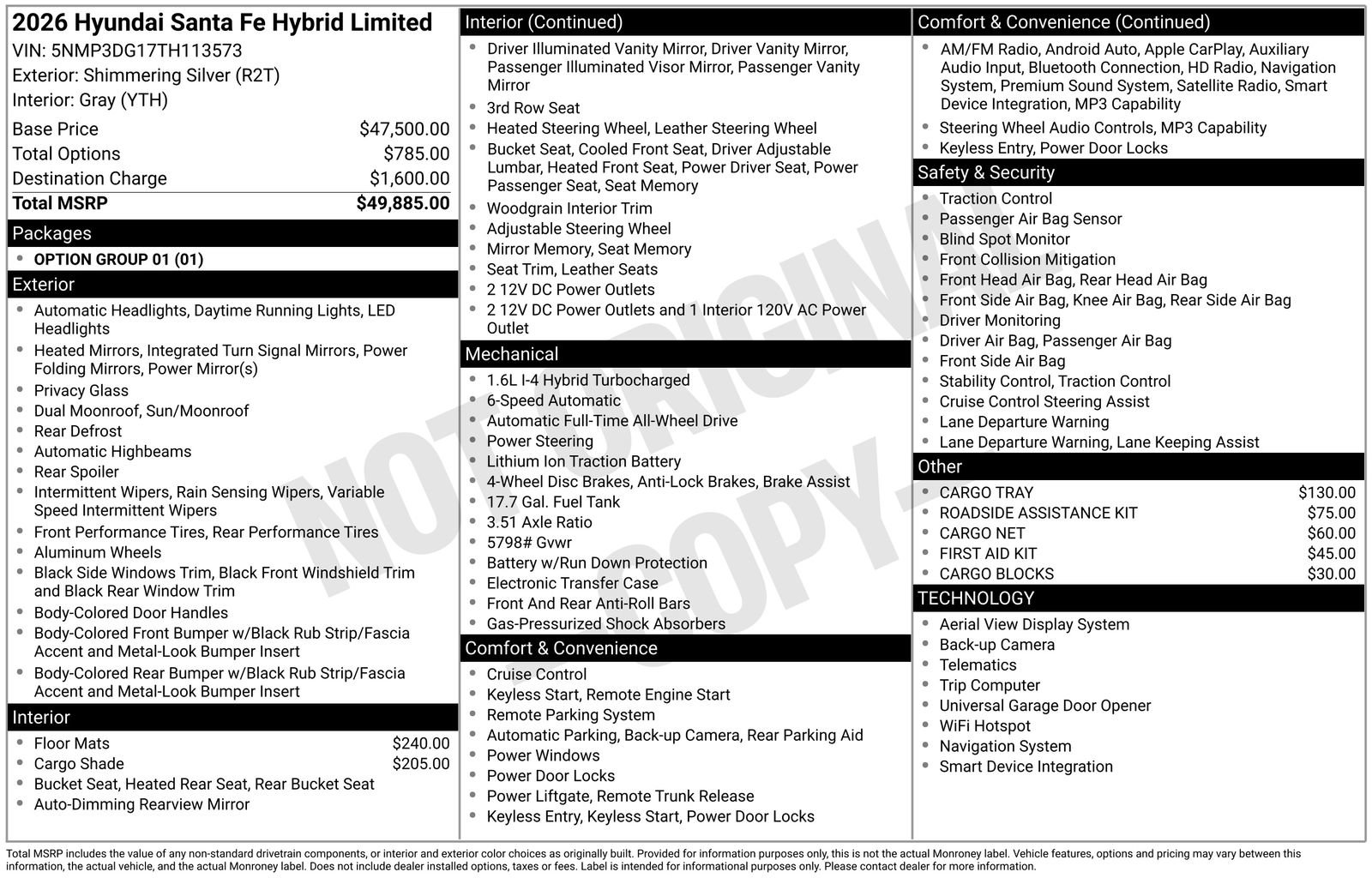 New 2026 Hyundai Santa Fe Limited AWD/4WD image 20