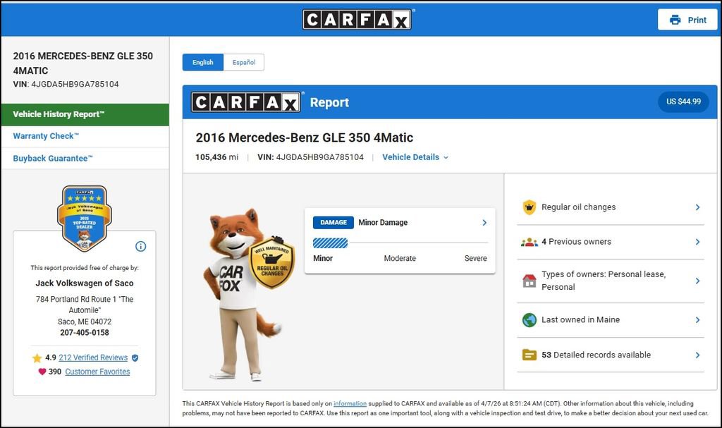 Used 2016 Mercedes-Benz GLE 350 4MATIC image 10