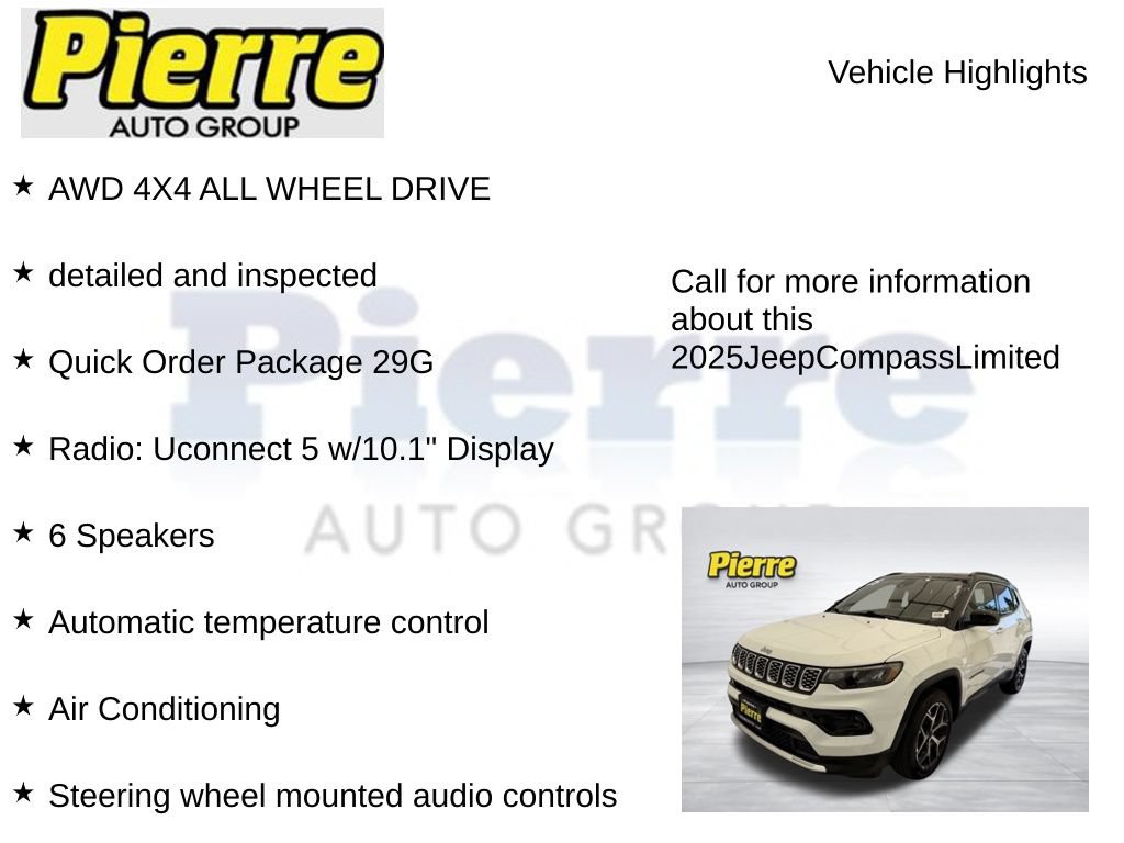 Used 2025 Jeep Compass Limited AWD/4WD image 7