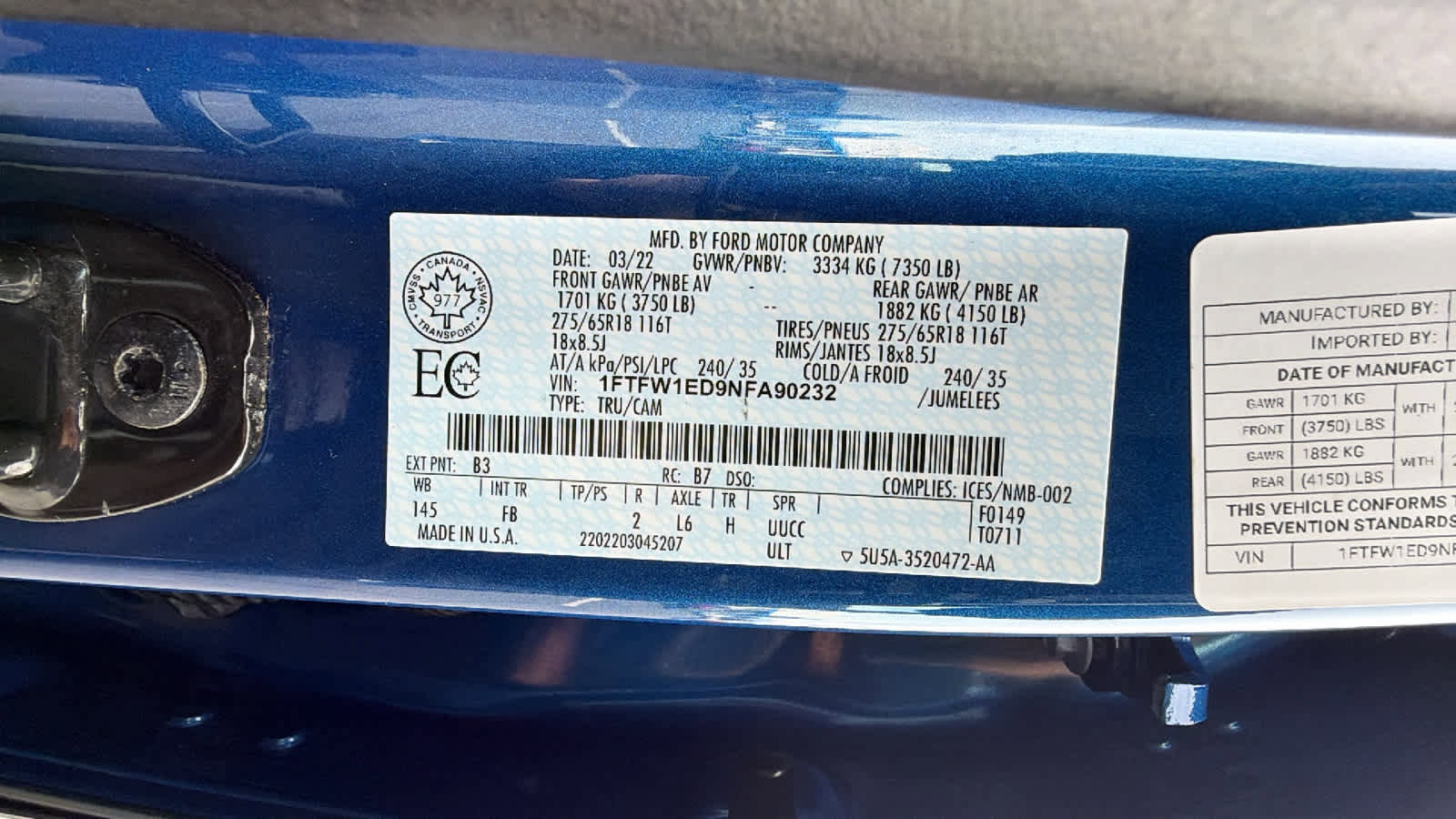 Used 2022 Ford F150 XLT w/ Equipment Group 301A Mid image 30