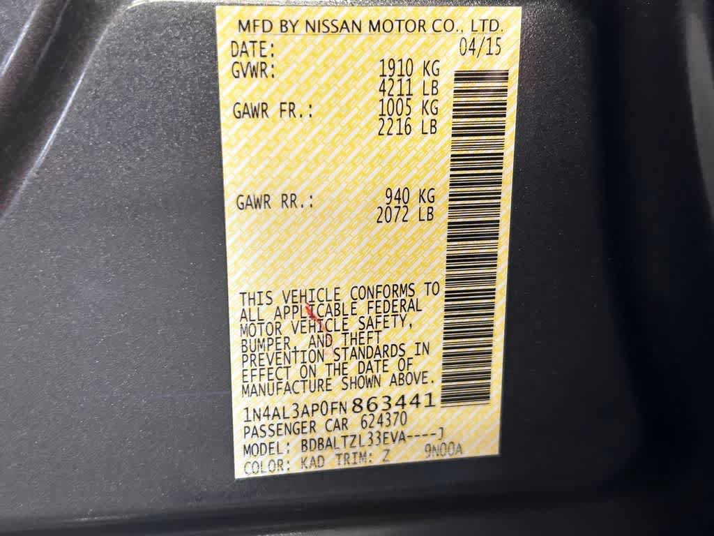 Used 2015 Nissan Altima 2.5 SL w/ Technology Package FWD image 22
