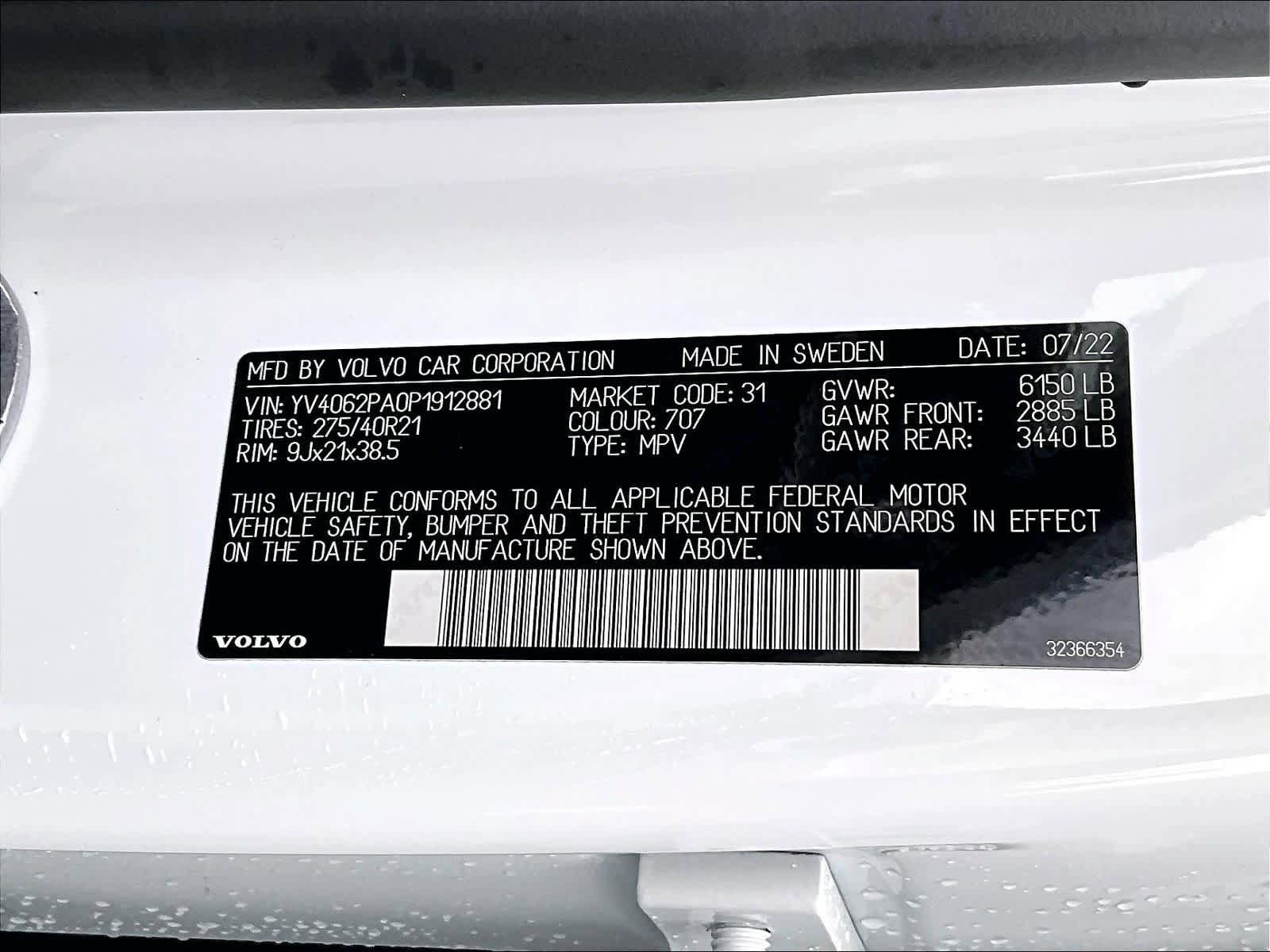 Used 2023 Volvo XC90 B6 Ultimate w/ Protection Package Premier image 34