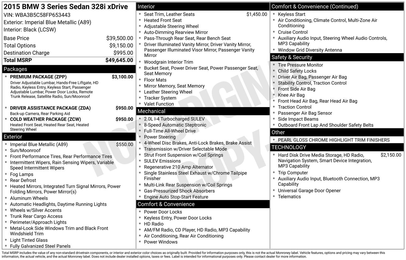 Used 2015 BMW 328i xDrive Sedan AWD/4WD image 33