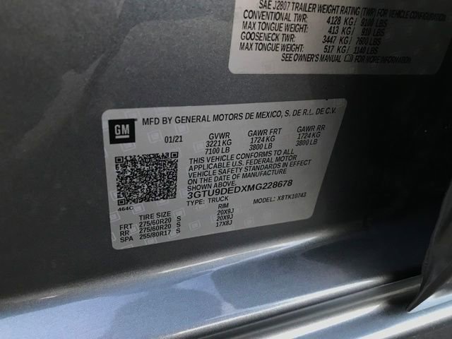 Used 2021 GMC Sierra 1500 SLT AWD/4WD image 26