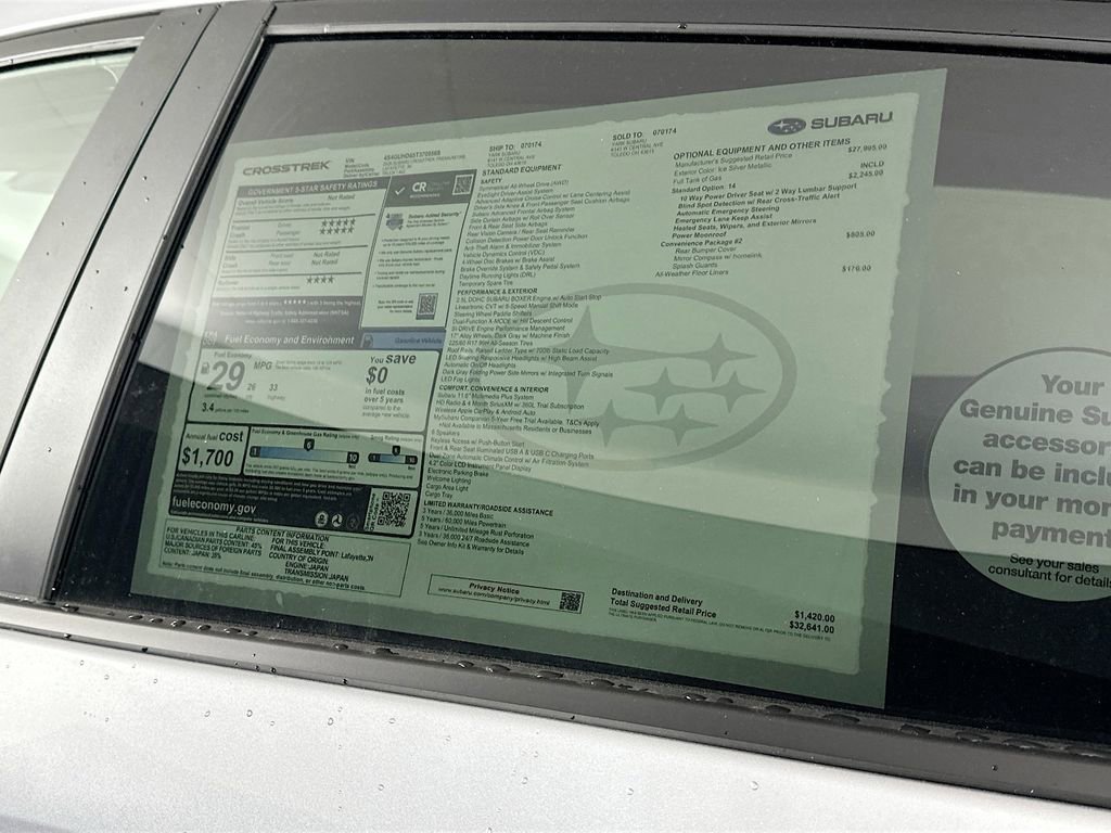 New 2026 Subaru Crosstrek 2.0i Premium image 12