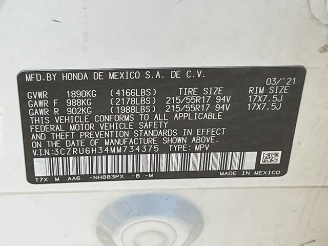 Certified 2021 Honda HR-V LX image 28