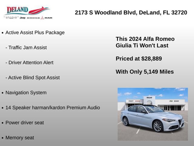 Used 2024 Alfa Romeo Giulia Ti RWD image 15