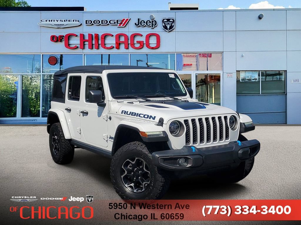Used 2021 Jeep Wrangler Unlimited Rubicon 4xe w/ Cold Weather Group AWD/4WD image 1
