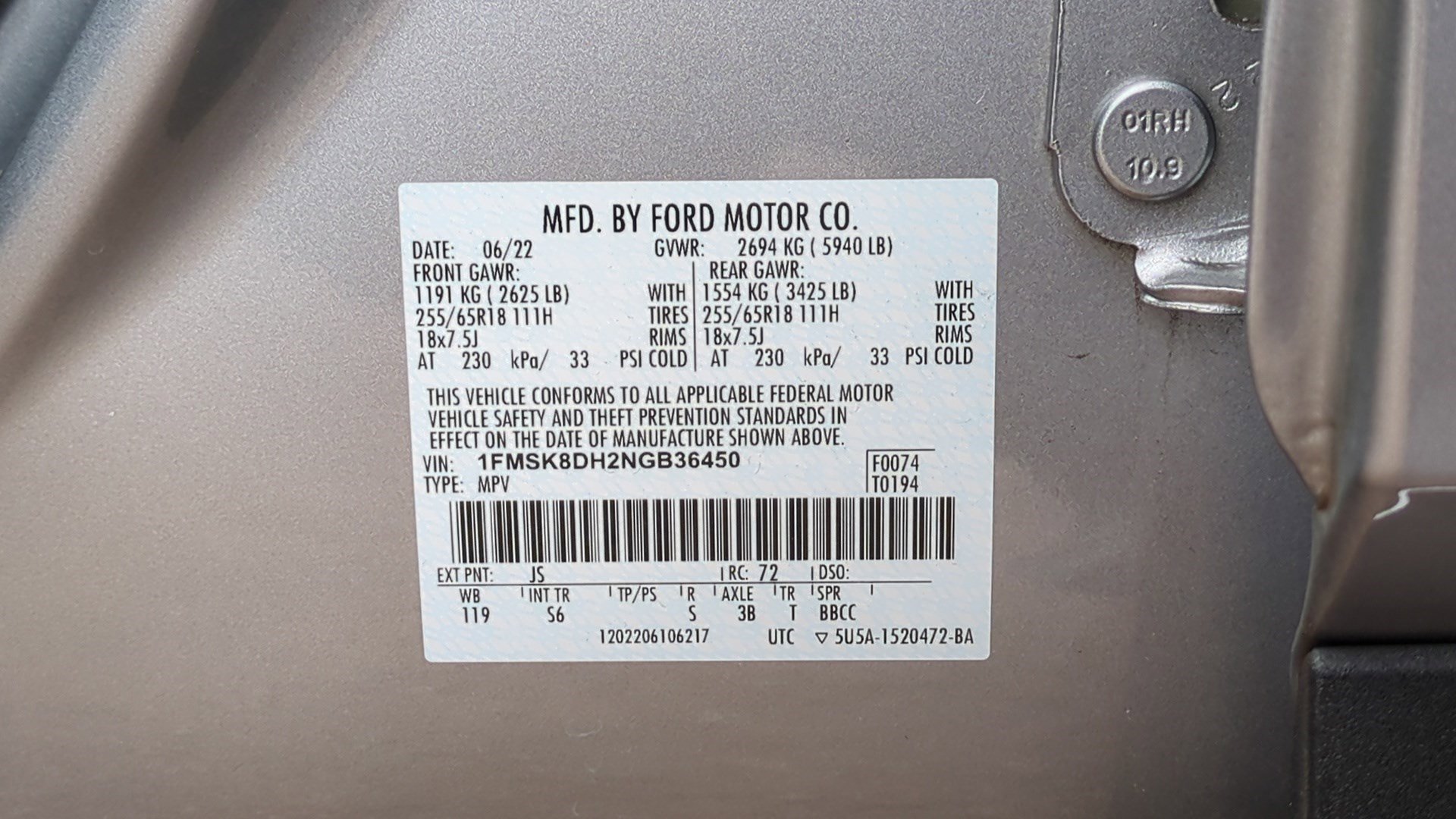 Used 2022 Ford Explorer XLT w/ Equipment Group 202A image 34