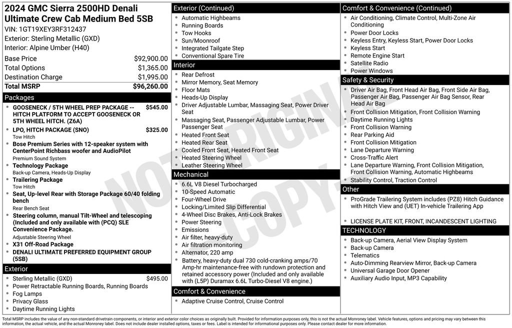 Certified 2024 GMC Sierra 2500 Denali Ultimate AWD/4WD image 2