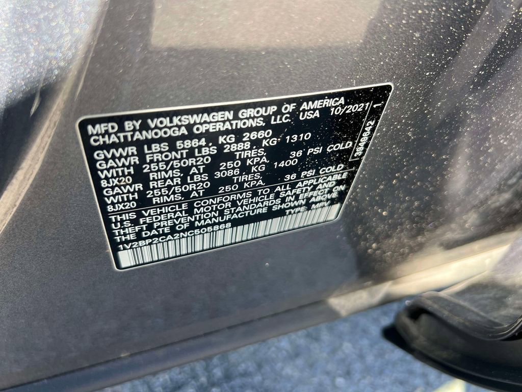 Used 2022 Volkswagen Atlas SEL AWD/4WD image 20