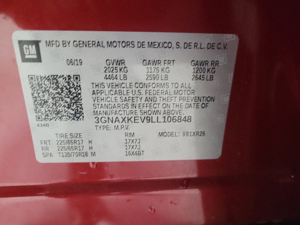 Used 2020 Chevrolet Equinox LT w/ LPO, Floor Liner Package image 33