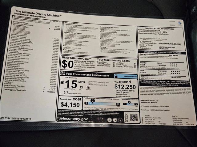 New 2026 BMW X5 M Competition w/ Executive Package AWD/4WD image 17