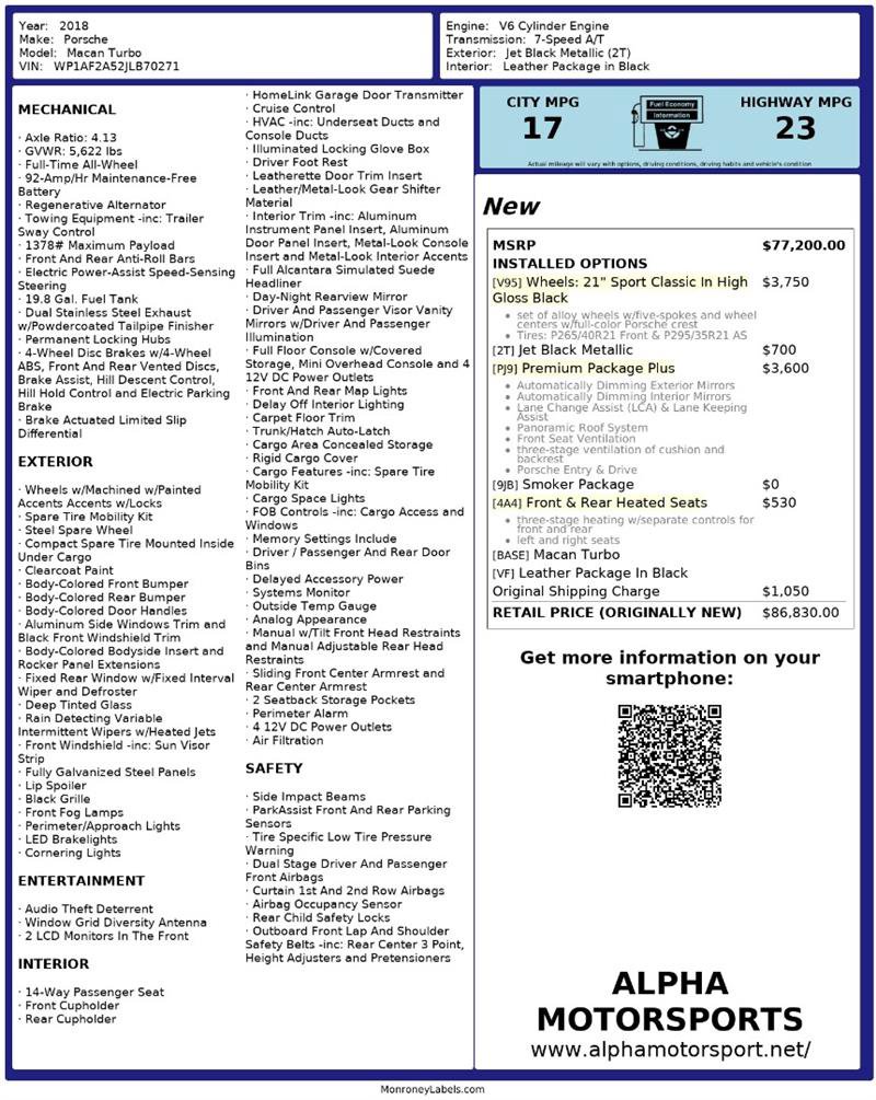 Used 2018 Porsche Macan Turbo image 3