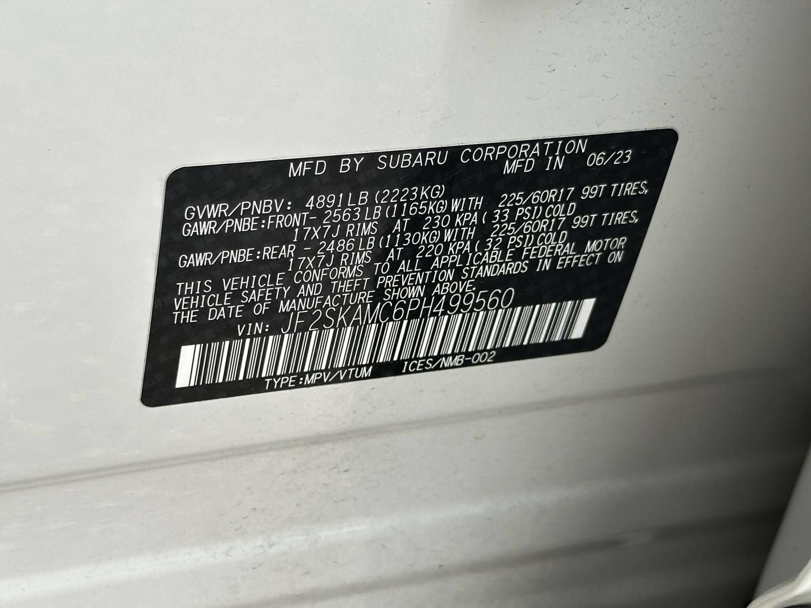 Certified 2023 Subaru Forester Wilderness AWD/4WD image 28