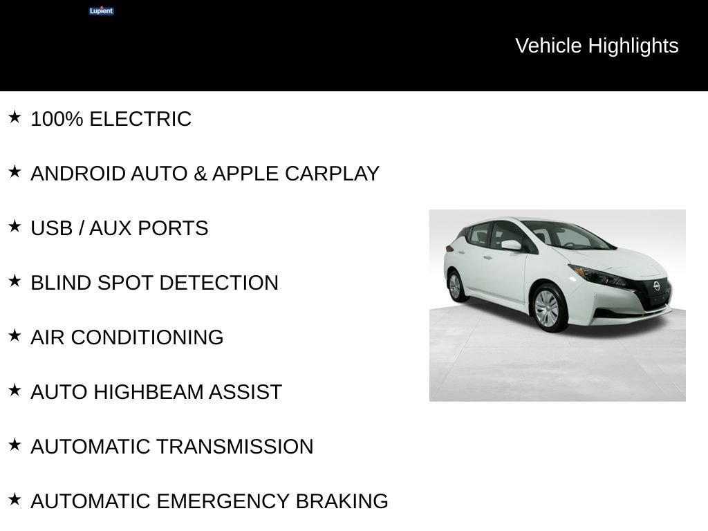 Used 2025 Nissan Leaf S FWD image 7