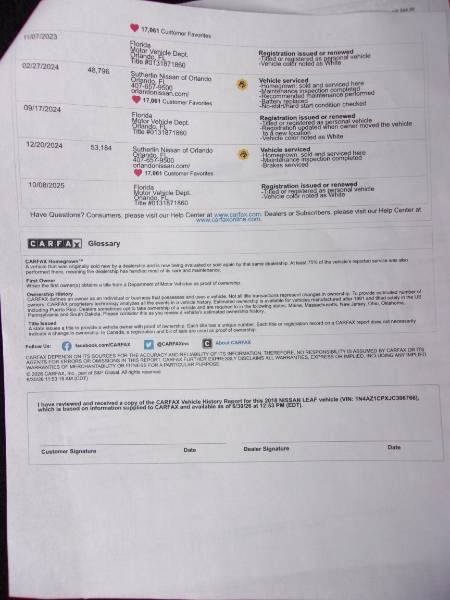 Used 2018 Nissan Leaf SL w/ SL Technology Package FWD image 38