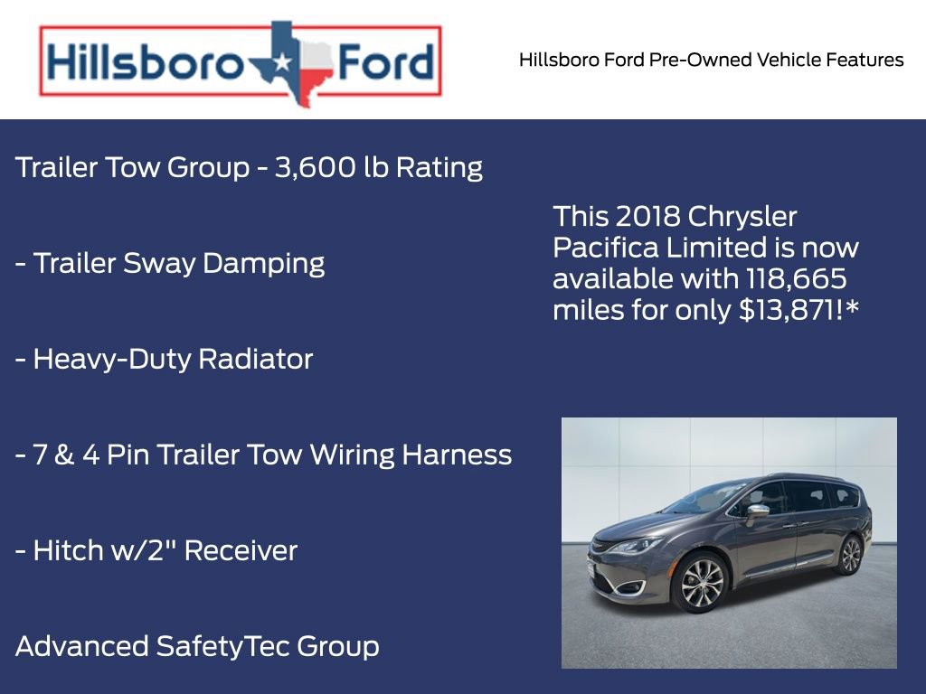 Used 2018 Chrysler Pacifica Limited w/ Tire & Wheel Group FWD image 13