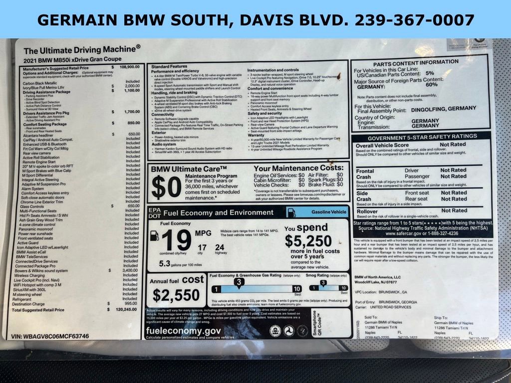 Used 2021 BMW M850i Gran Coupe xDrive image 27