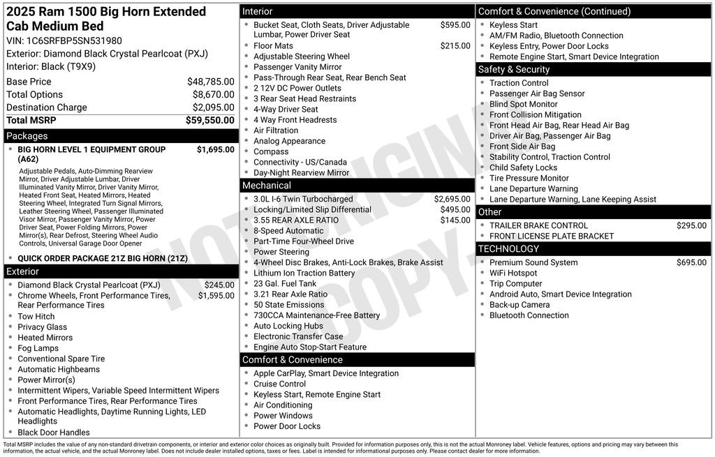 Certified 2025 RAM 1500 Big Horn image 7